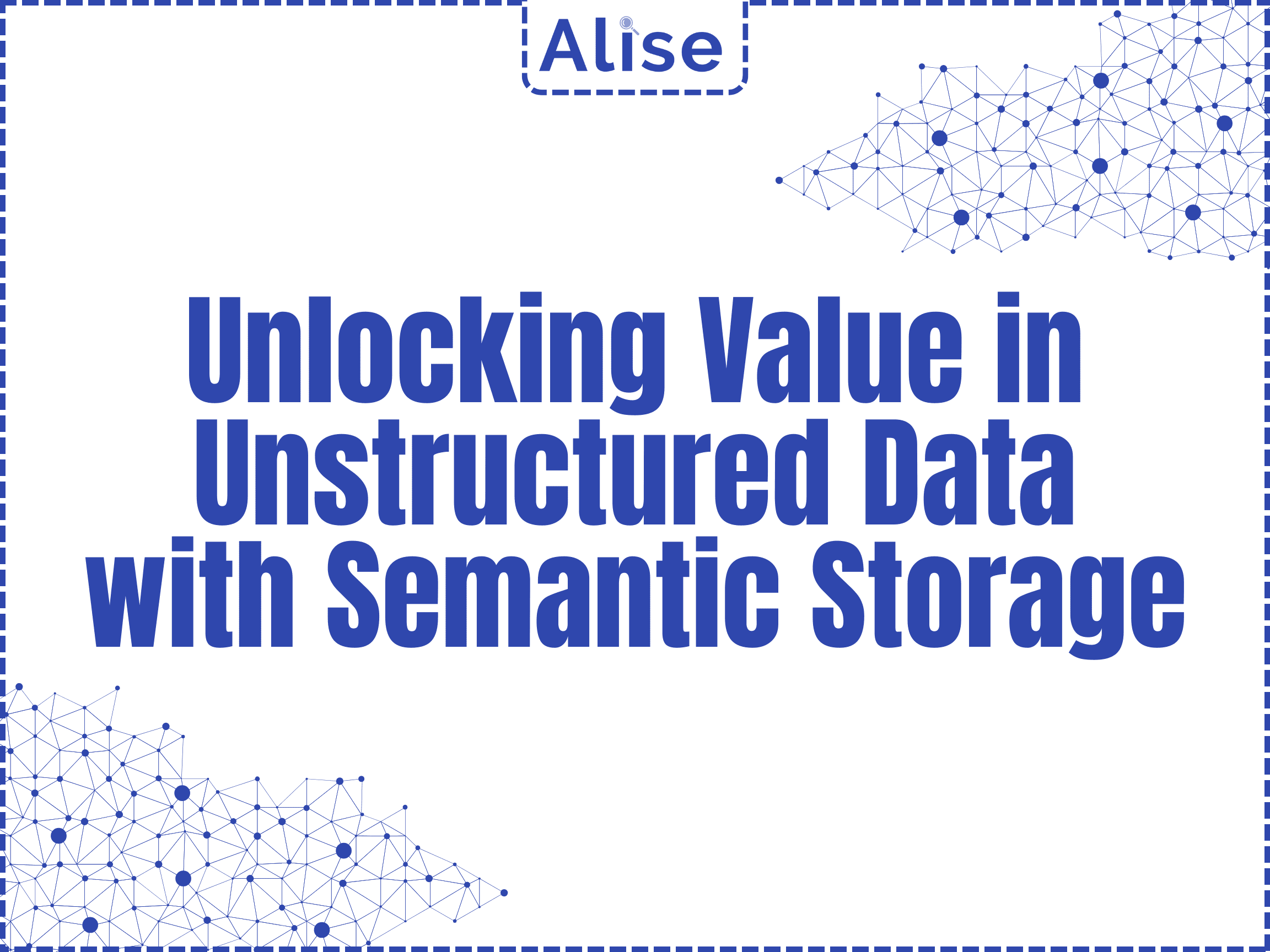 Blog title, with network links infographics, including Alise logo and main title in the middle